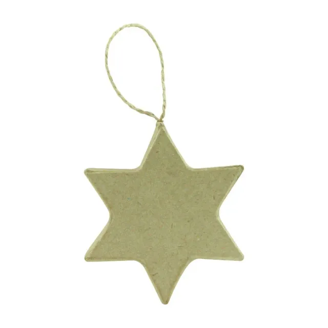 décopatch NO025O Stern Pappmaché-Rohling 6,5x7,5 cm flach