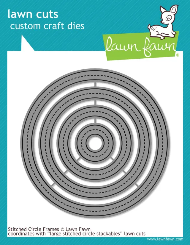 Lawn Fawn Lawn Cuts LF1141 Stitched Circle Frames Stanzen