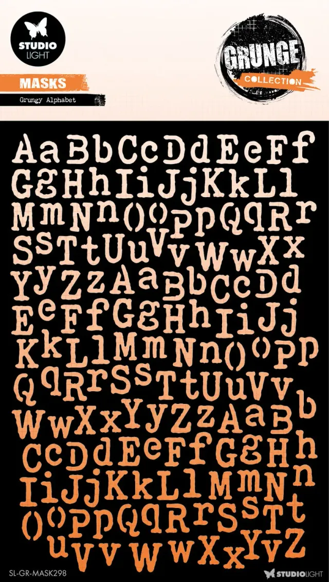 StudioLight Grunge Collection Grungy Alphabet Schablone