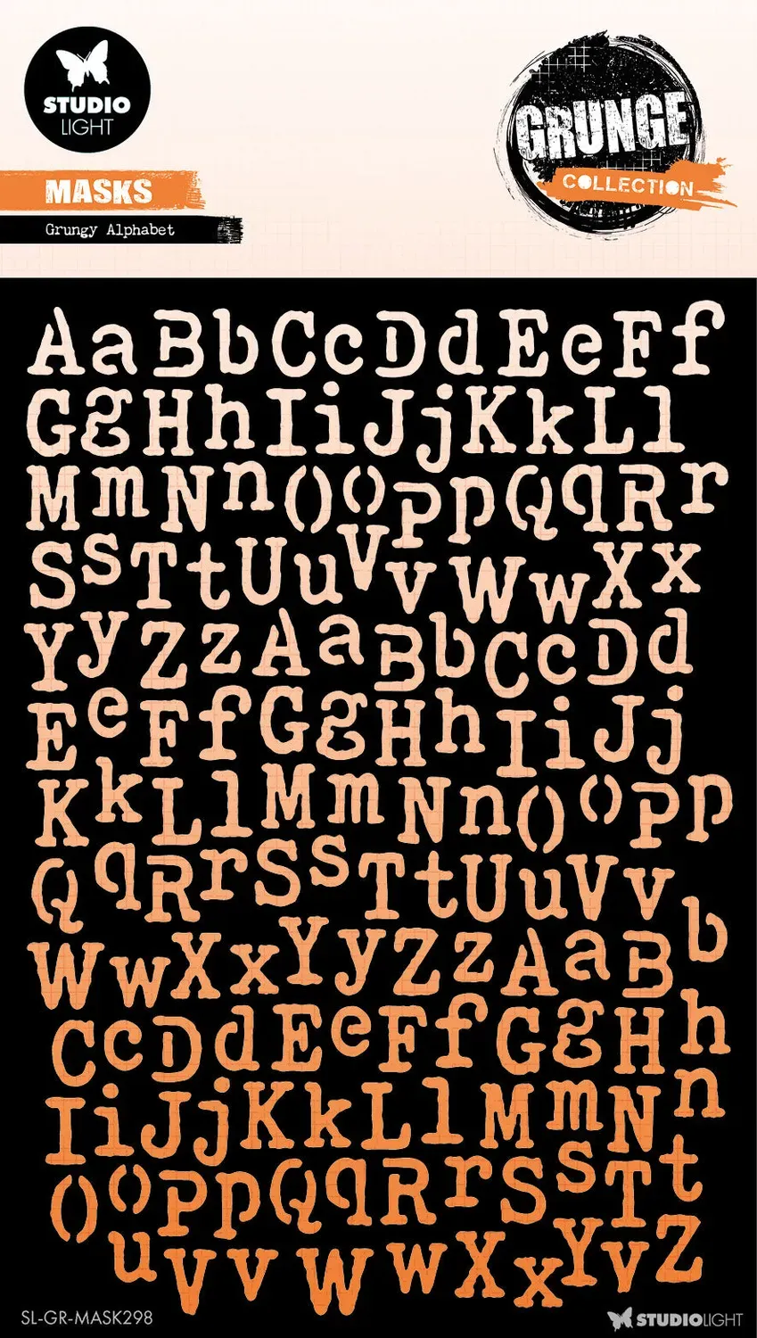 StudioLight Grunge Collection Grungy Alphabet Schablone