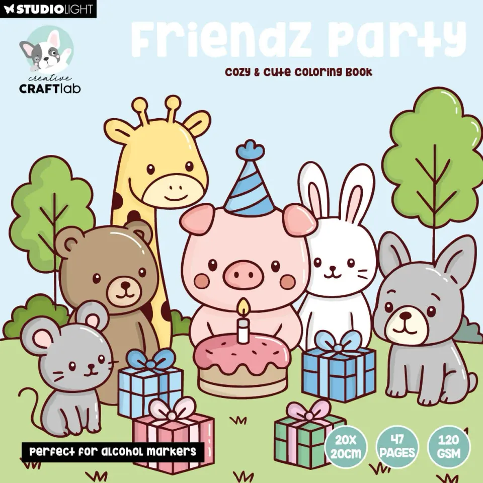 Creative Craftlab Friendz Cozy 06 Malbuch 48 Seiten