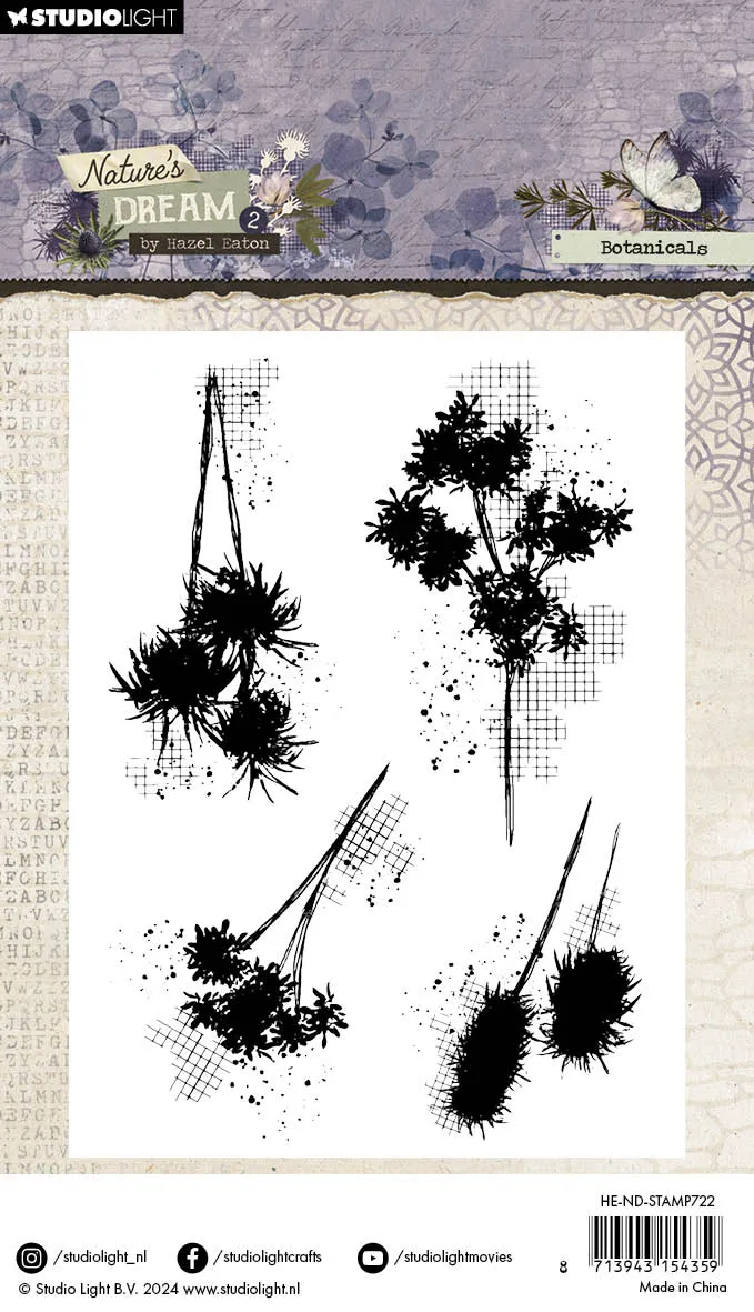 StudioLight Hazel Eaton Nature's Dream 2 Clear Stamps Botanicals