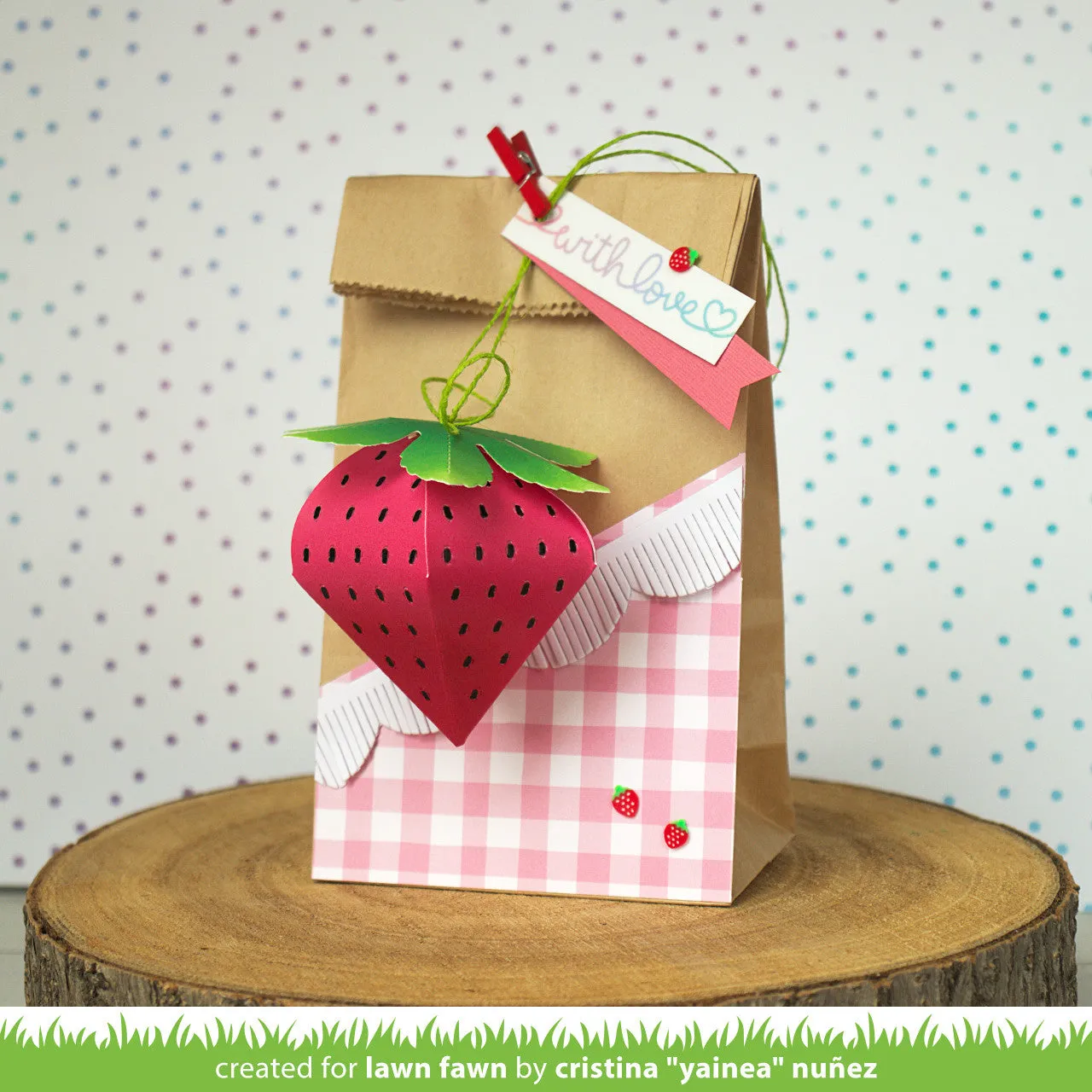 Lawn Fawn Strawberry Treat Box Stanzen 2-tlg