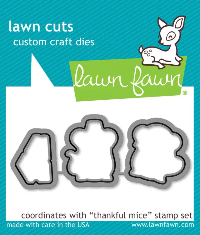 Lawn Fawn Thankful Mice Lawn Cuts LF937 Mäuse Stanzen