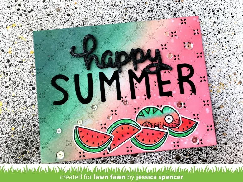 Lawn Fawn Scripty Happy LF1366 Stanzschablone Schriftzug