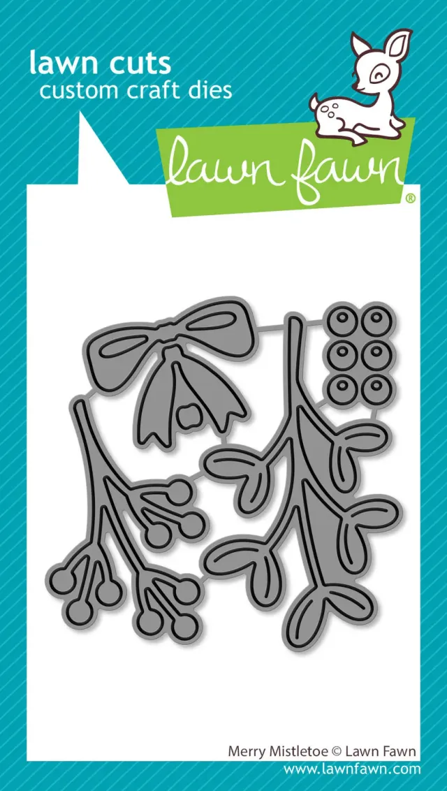 Lawn Fawn Merry Mistletoe Lawn Cuts Stanze Beeren