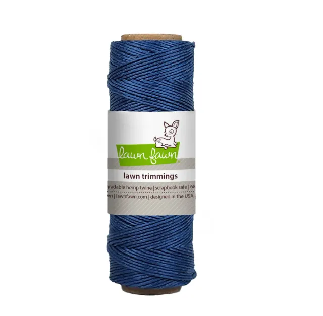 Lawn Fawn Denim Blue Hanfkordel 68 Yards blau