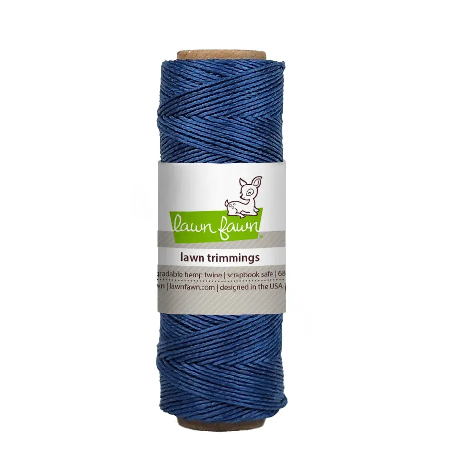 Lawn Fawn Denim Blue Hanfkordel 68 Yards blau