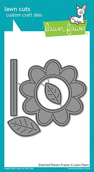Lawn Fawn Stitched Flower Frame Stanzen Blumen