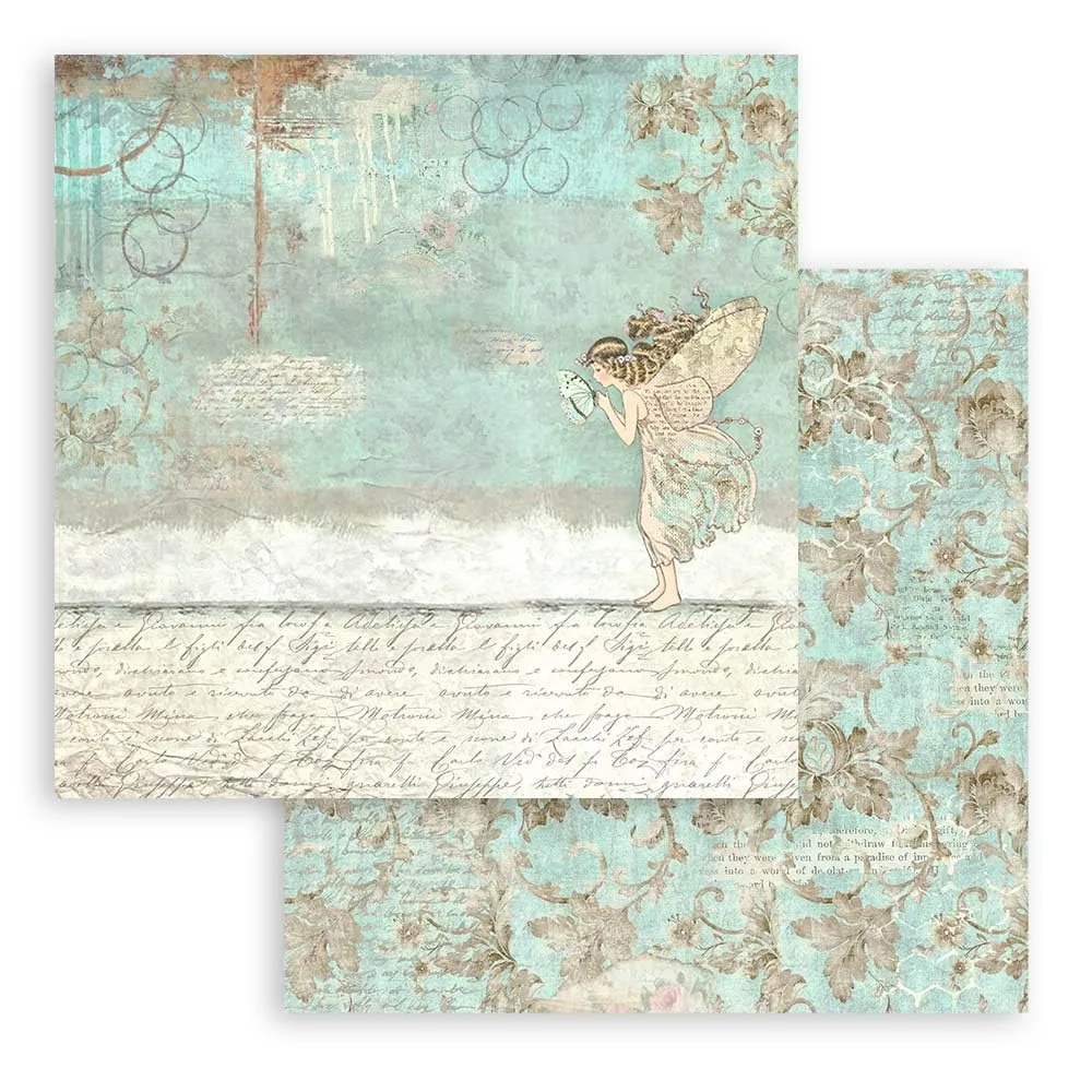 Stamperia Shabby Rose Scrapbook Papier Block 30,5x30,5cm säurefrei