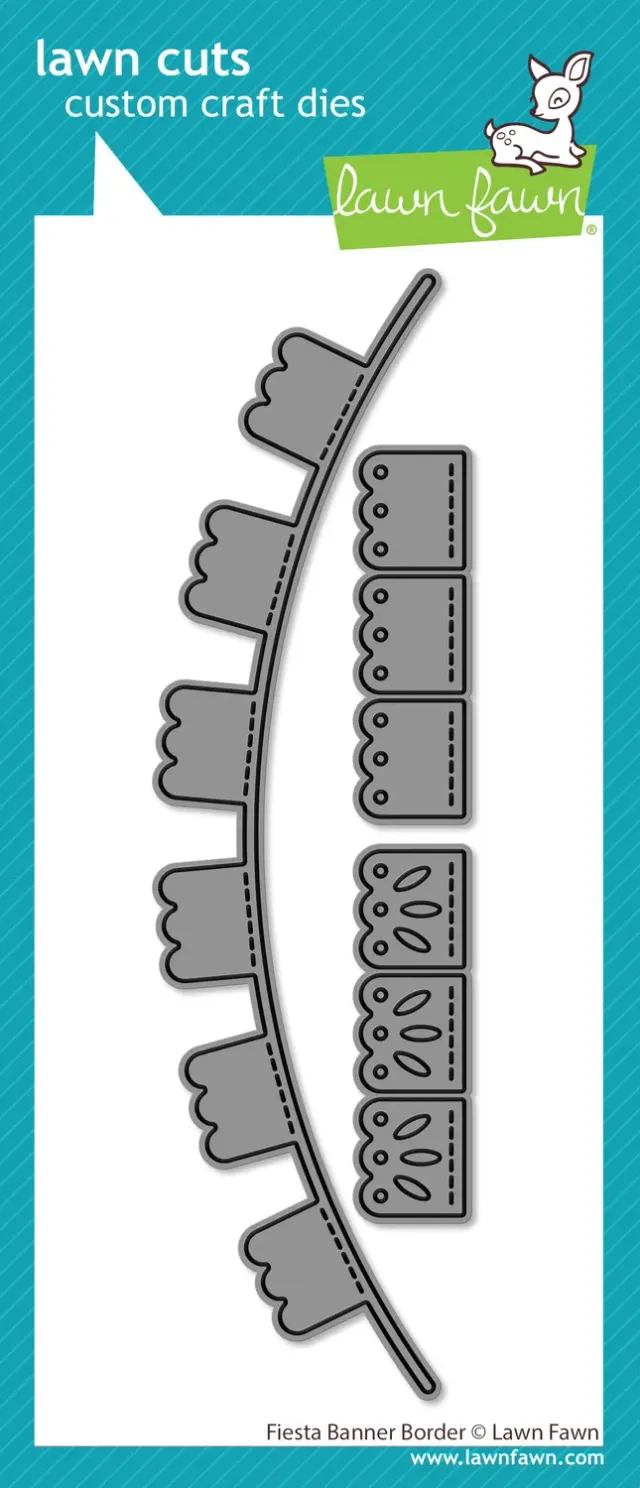 Lawn Fawn Fiesta Banner Border LF3808 Stanzschablonen 3-tlg Borte