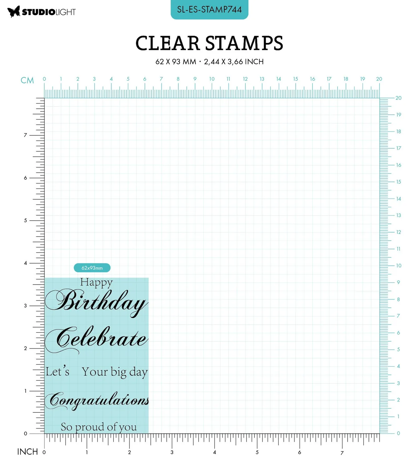 Studio Light Essentials Celebrate Clear Stempel Alltagsmotive