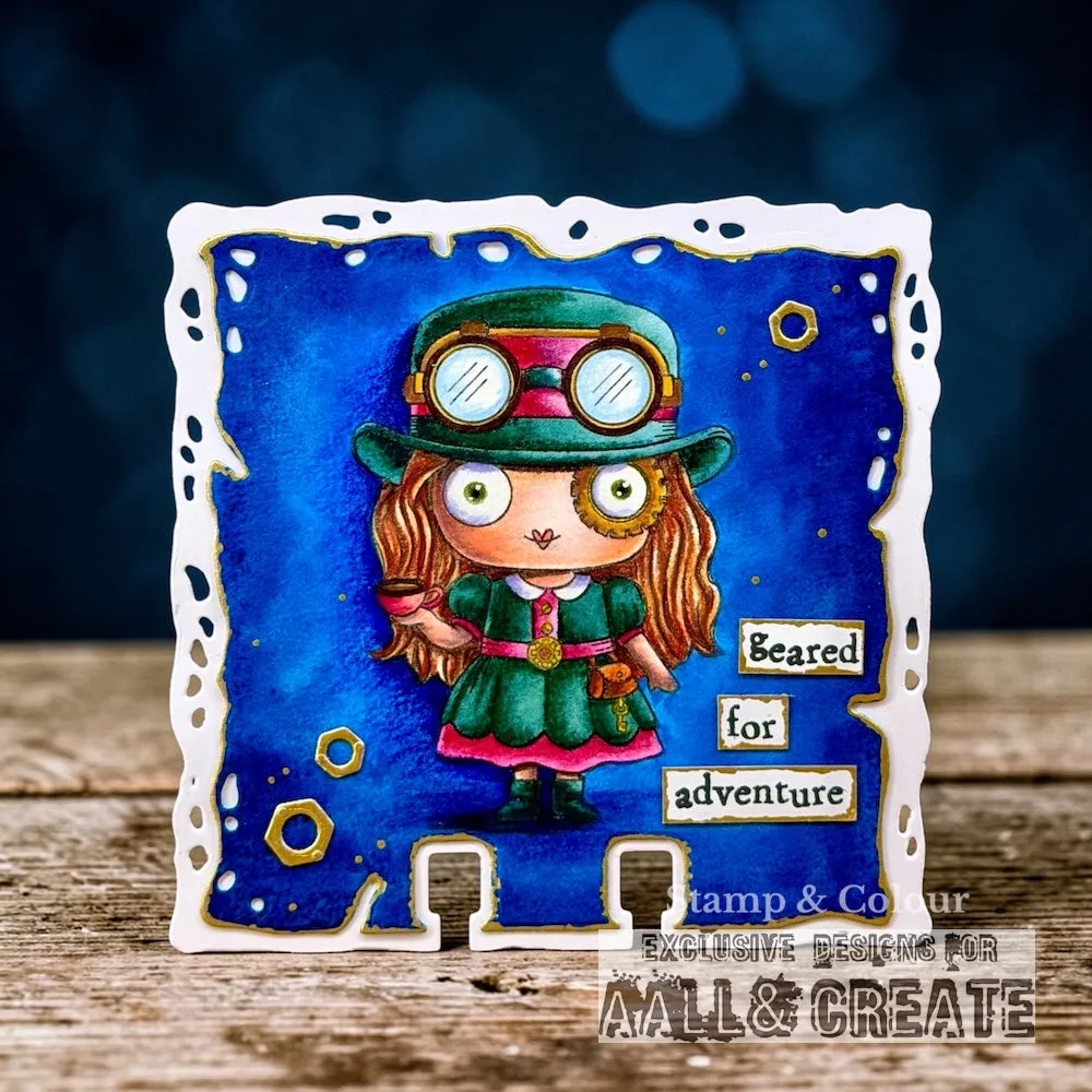 AALL and Create TP-1372 Geared For Adventure Stempelset A7 4-teilig