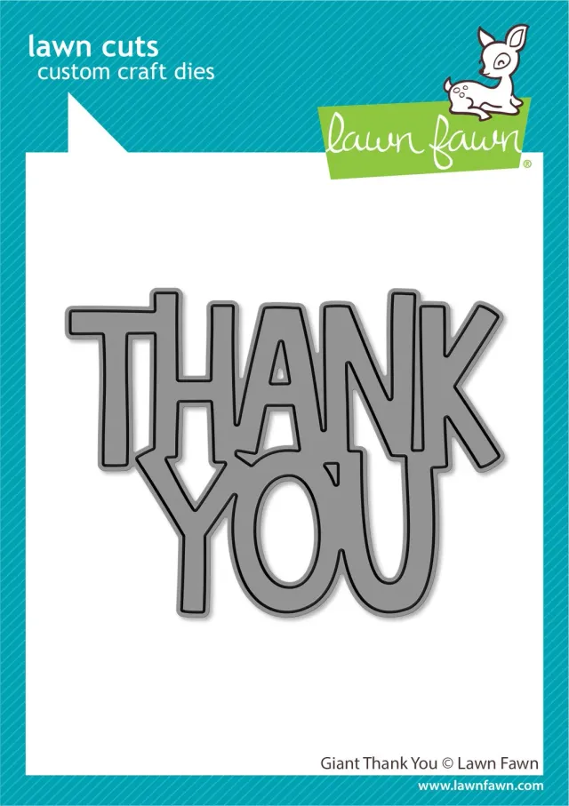 Lawn Fawn Giant Thank You LF2692 Stanzschablone Danke