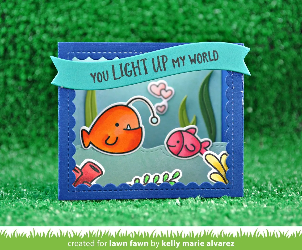 Lawn Fawn Shadow Box Ocean Add-On Stanze Sommer 10-tlg