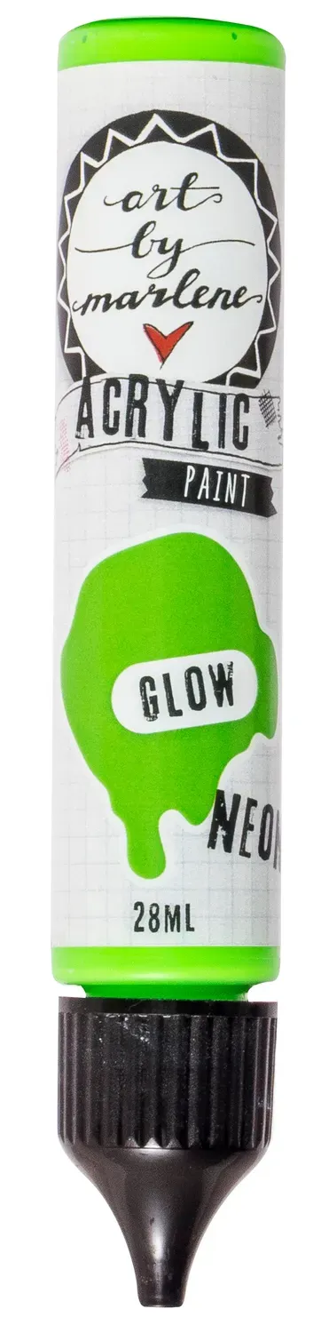 Art by Marlene Essentials Glow Neon Acrylfarbe 28 ml Neoneffekt