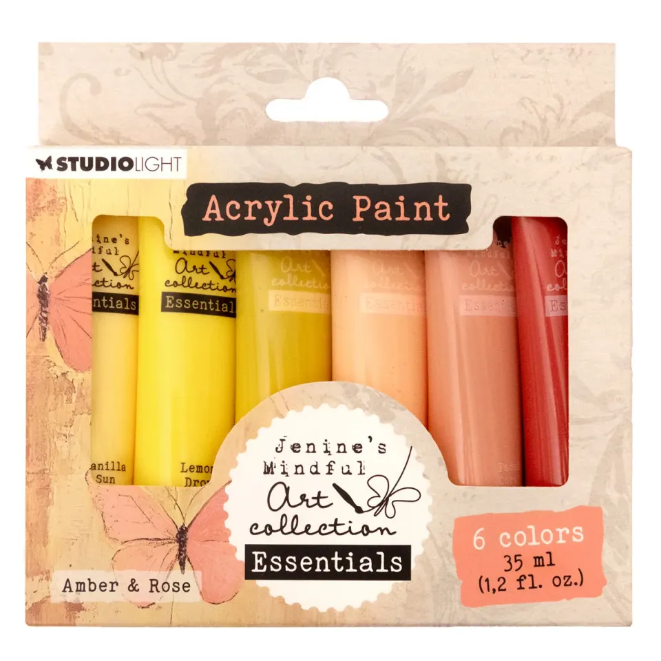 Jenine's Mindful Art Essentials Acrylic Paint Amber Rose 6er matt