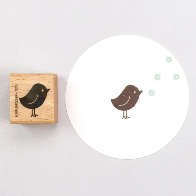 Perlenfischer Vogel Herr Stempel 21x19 mm Hochzeit