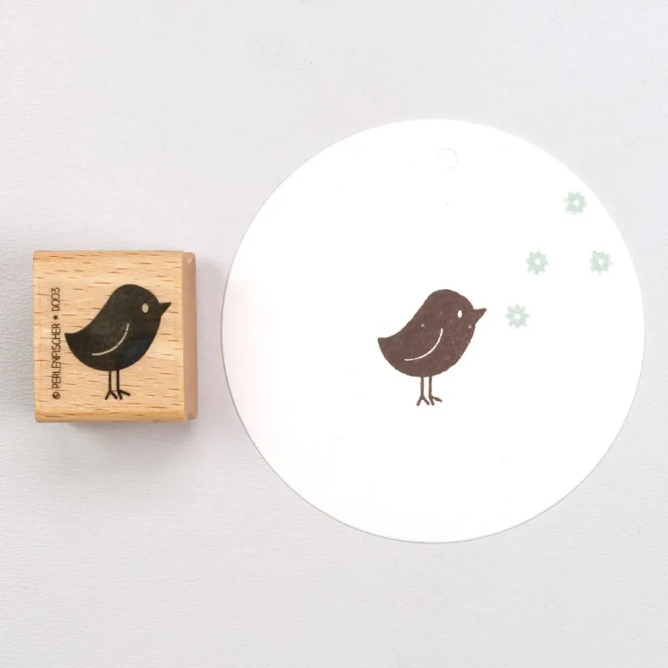 Perlenfischer Vogel Herr Stempel 21x19 mm Hochzeit