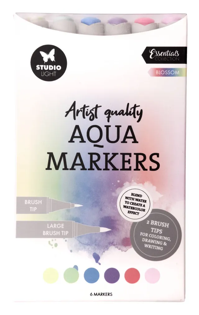 Studio Light Essentials Aqua Marker Blossom 6 Stück rosa