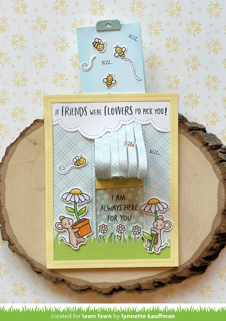Lawn Fawn Rainbow Sentiments Stempelset Regenbogen