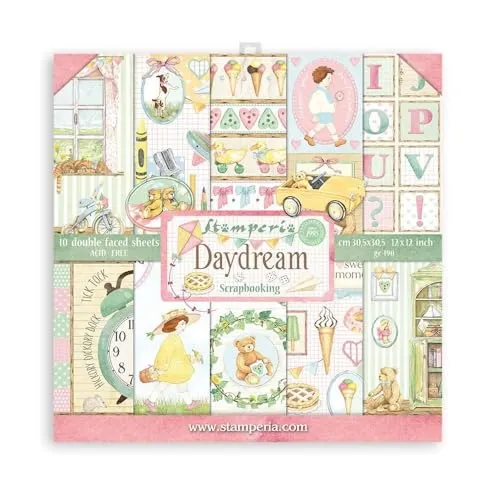 Stamperia Daydream Scrapbooking Pad 15x15 cm 10 Blatt