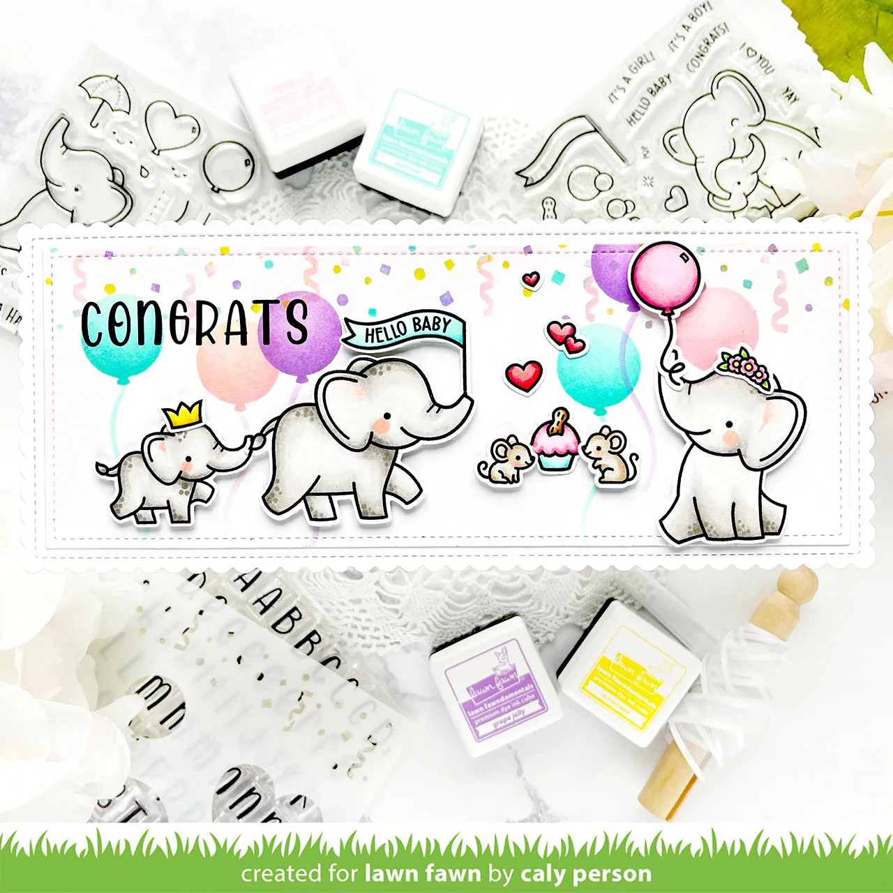 Lawn Fawn Henry Jr ABCs Alphabet Stempel