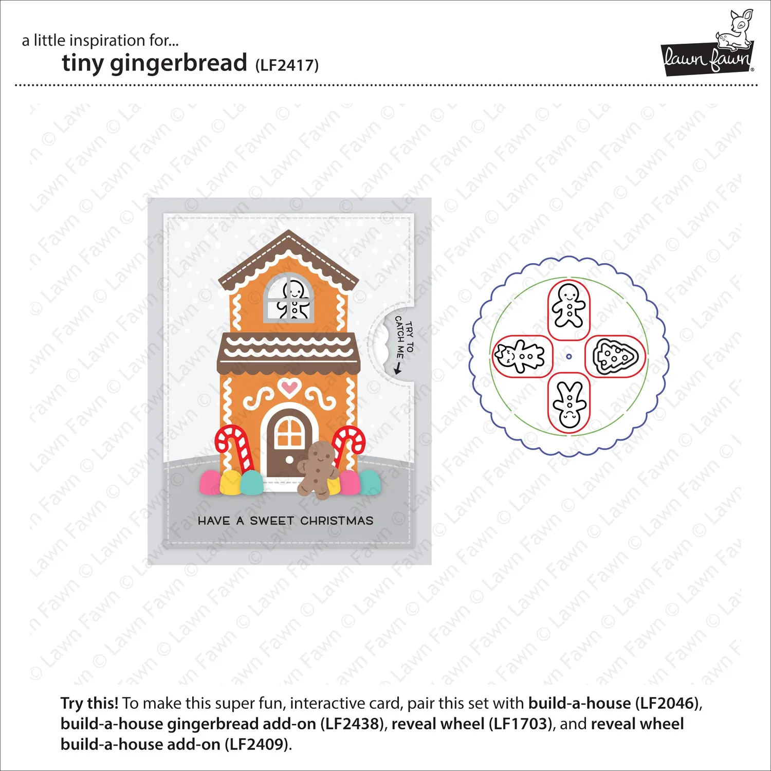 Lawn Fawn Tiny Gingerbread Stempelset Mini Weihnachten