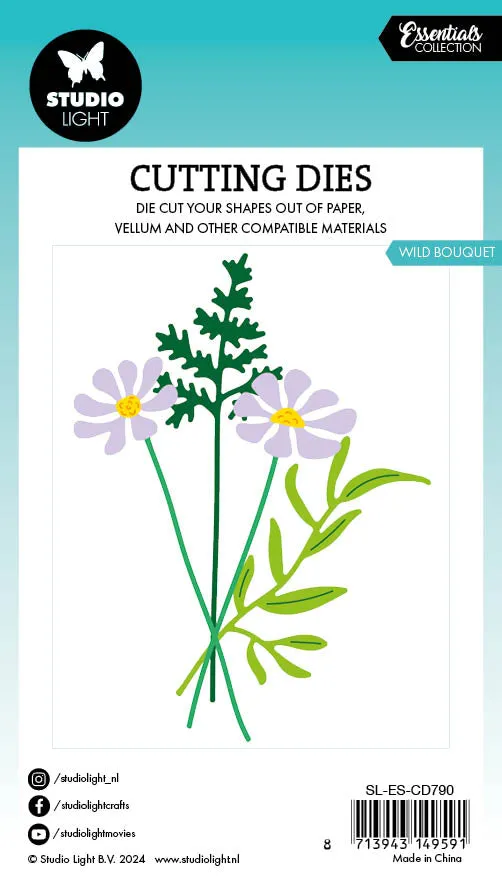 StudioLight Essentials Wild Bouquet Stanzschablone Wildblumen