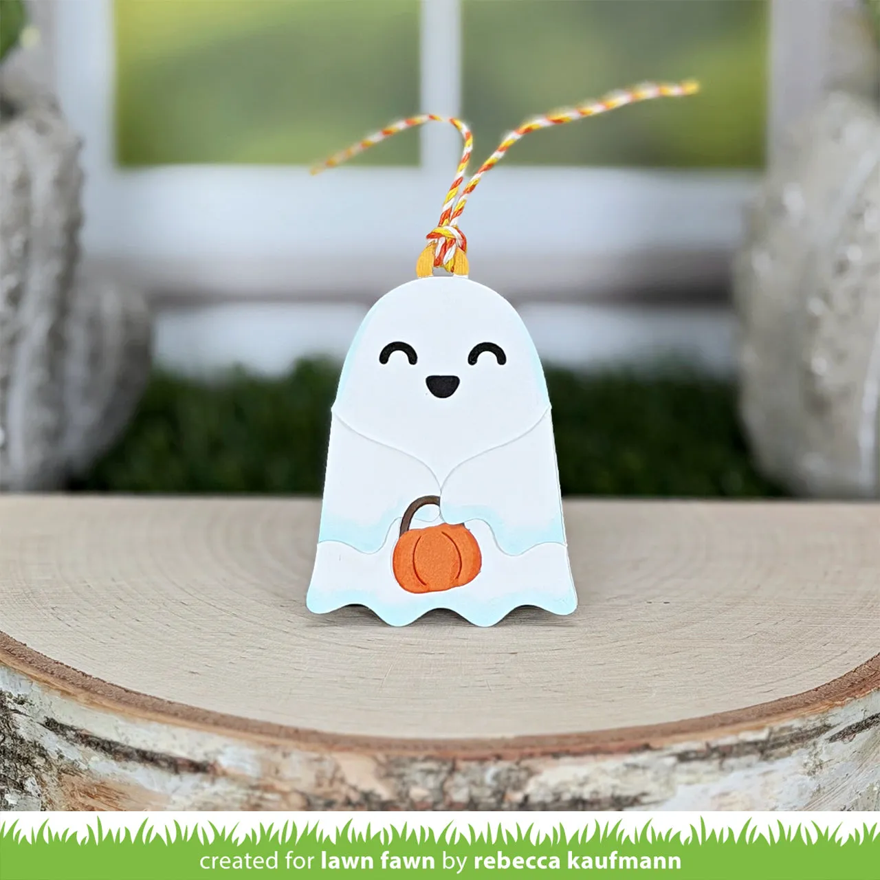 Lawn Fawn Happy Ghost Tag Stanzen Halloween