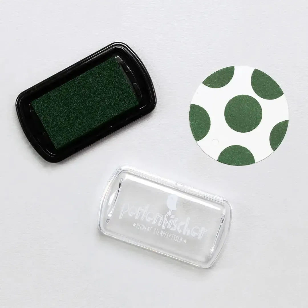 Perlenfischer Fir Mini Stempelkissen Pigment grün