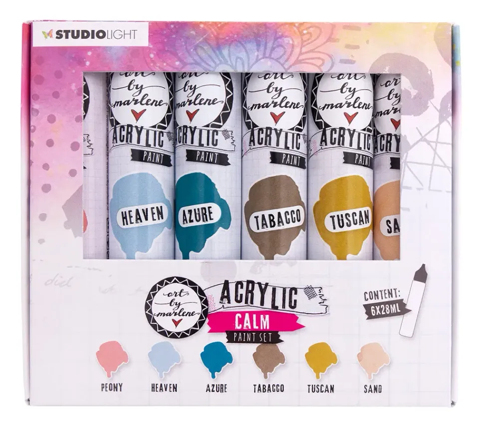 StudioLight Art by Marlene Calm Acrylfarben-Set 6x28 ml pastell