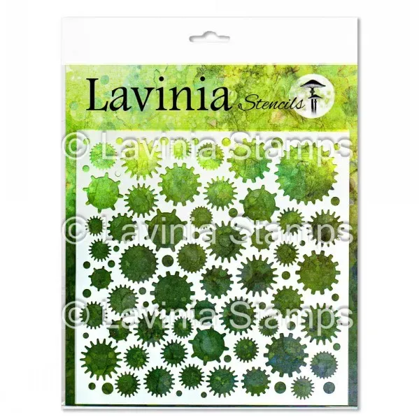 Lavinia Stamps Cogs Schablone Zahnräder