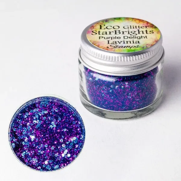 Lavinia-Stamps StarBrights Eco Glitter Purple Delight bio