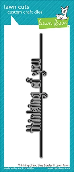 Lawn Fawn Thinking of You LF2529 Stanzschablone Schrift