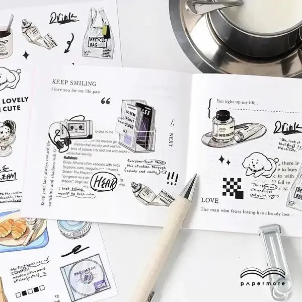 Ieebee Coffee & Cake Sticker 2 Stück Butter Cake Motiv