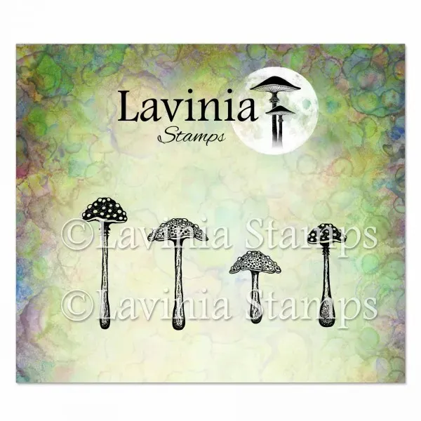 Lavinia-Stamps Purple Cap Mushrooms Stempel Pilze