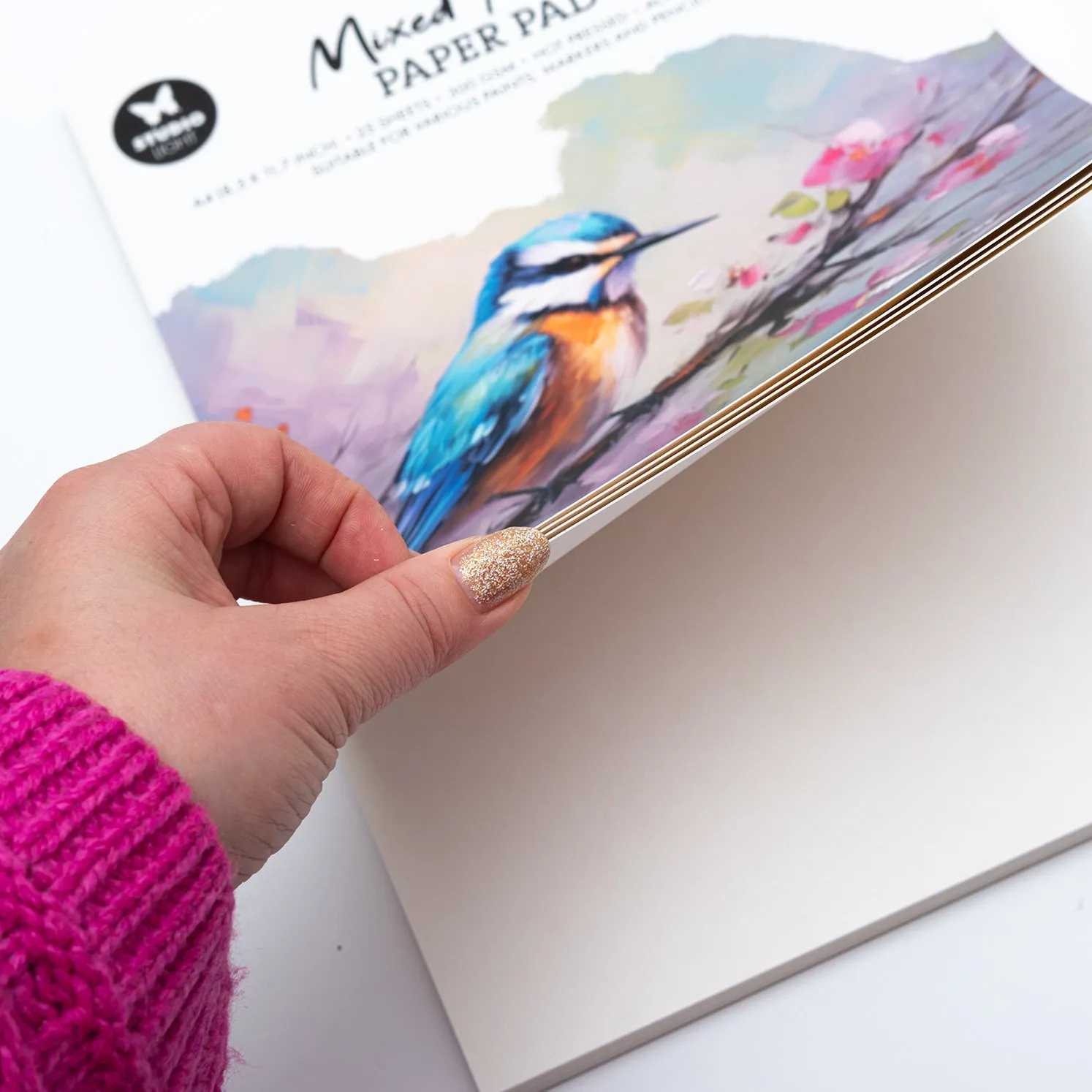 StudioLight Essentials Paper Pad Mixed Media A4 25 Blatt