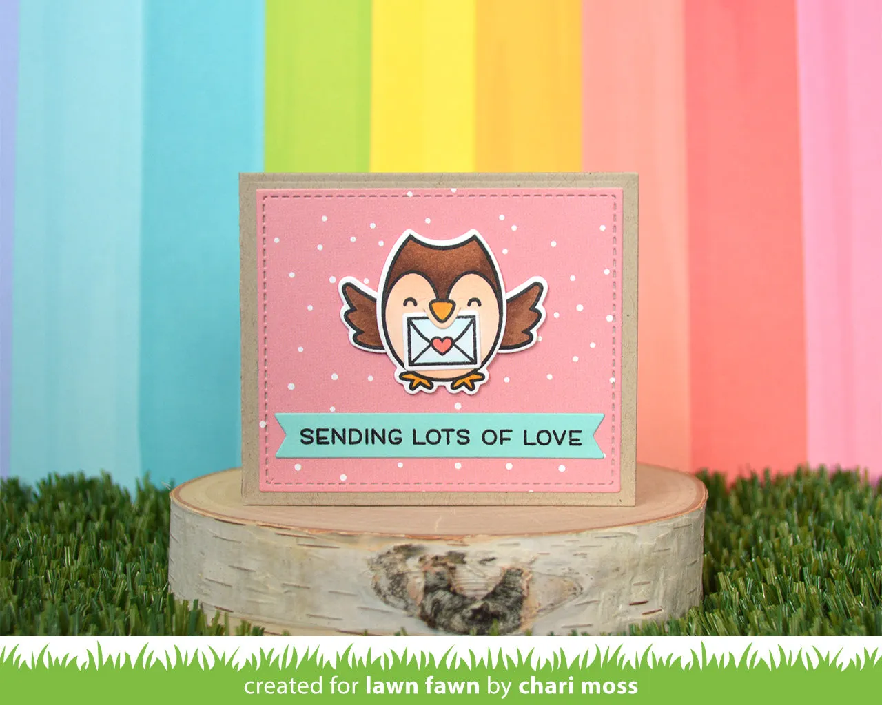 Lawn Fawn Center Window Heart Add-On Stanze