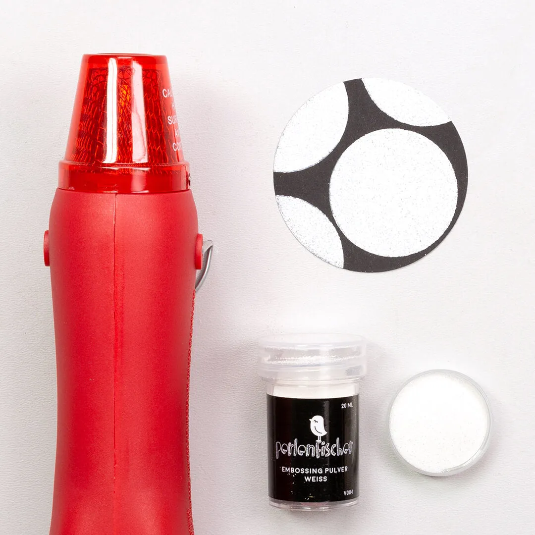 Perlenfischer Embossing Set Wärmepistole + Pulver 20 ml