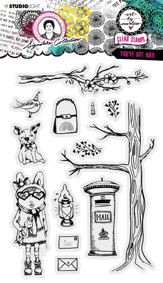 Art by Marlene Signature Clear Stamp You've got mail Brief