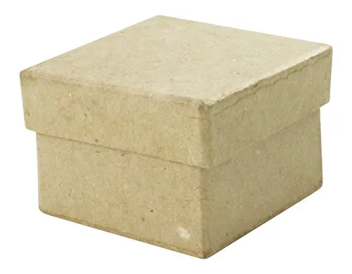 décopatch BT501O Schachtel eckig Pappmaché-Box 4,5 cm