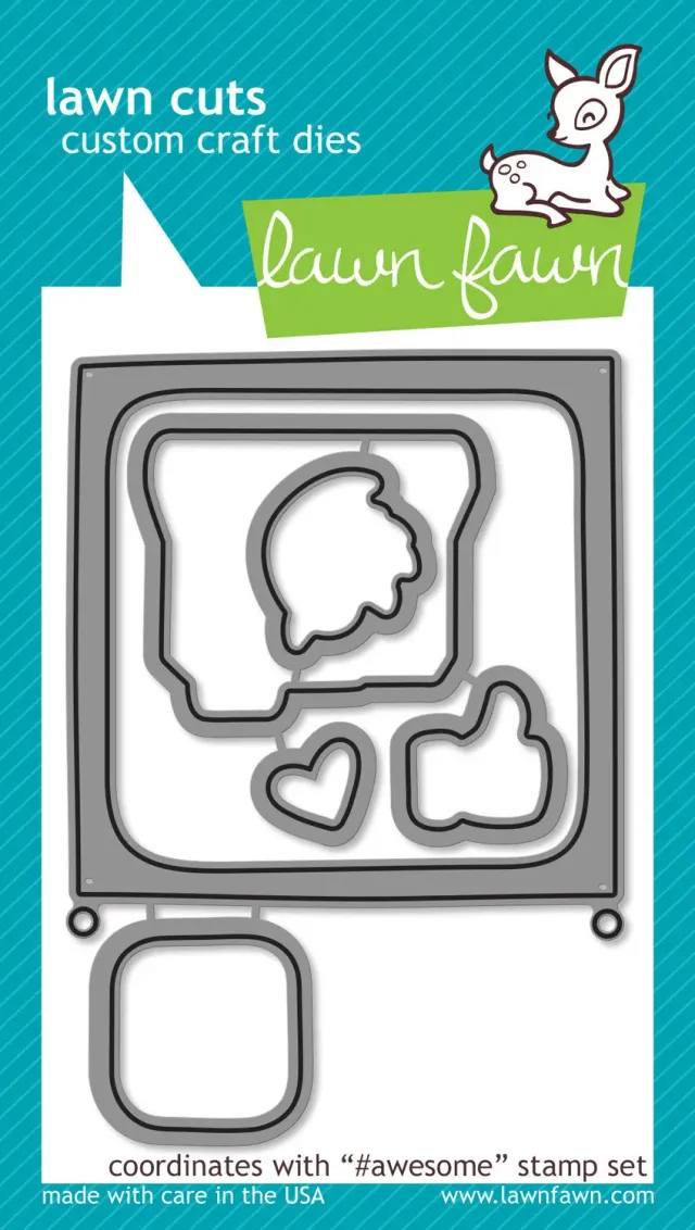 Lawn Fawn #Awesome Stanzschablonen Set Liebe