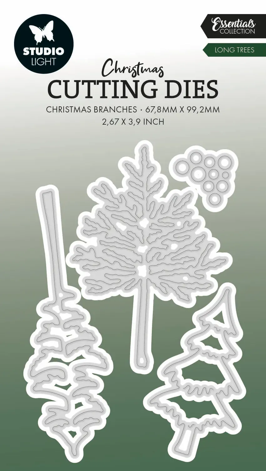 StudioLight Essentials Long trees Stanzschablone 66x98 mm