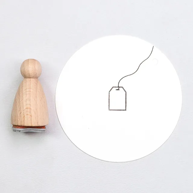 Perlenfischer Etikett Outline Klein Stempel 13,5 mm Kegel