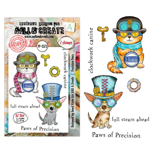 AALL and Create TP-1373 Precision Paws Stempelset A7 Fotopolymer