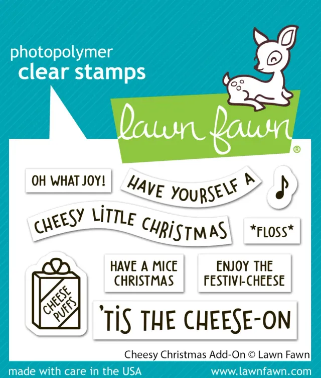 Lawn Fawn Cheesy Christmas Add-On Stempel LF3502 Mäuse