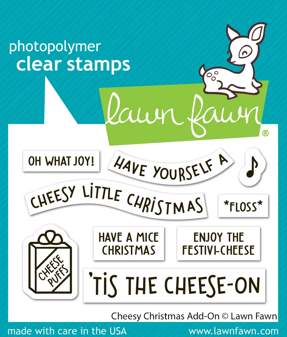 Lawn Fawn Cheesy Christmas Add-On Stempel LF3502 Mäuse