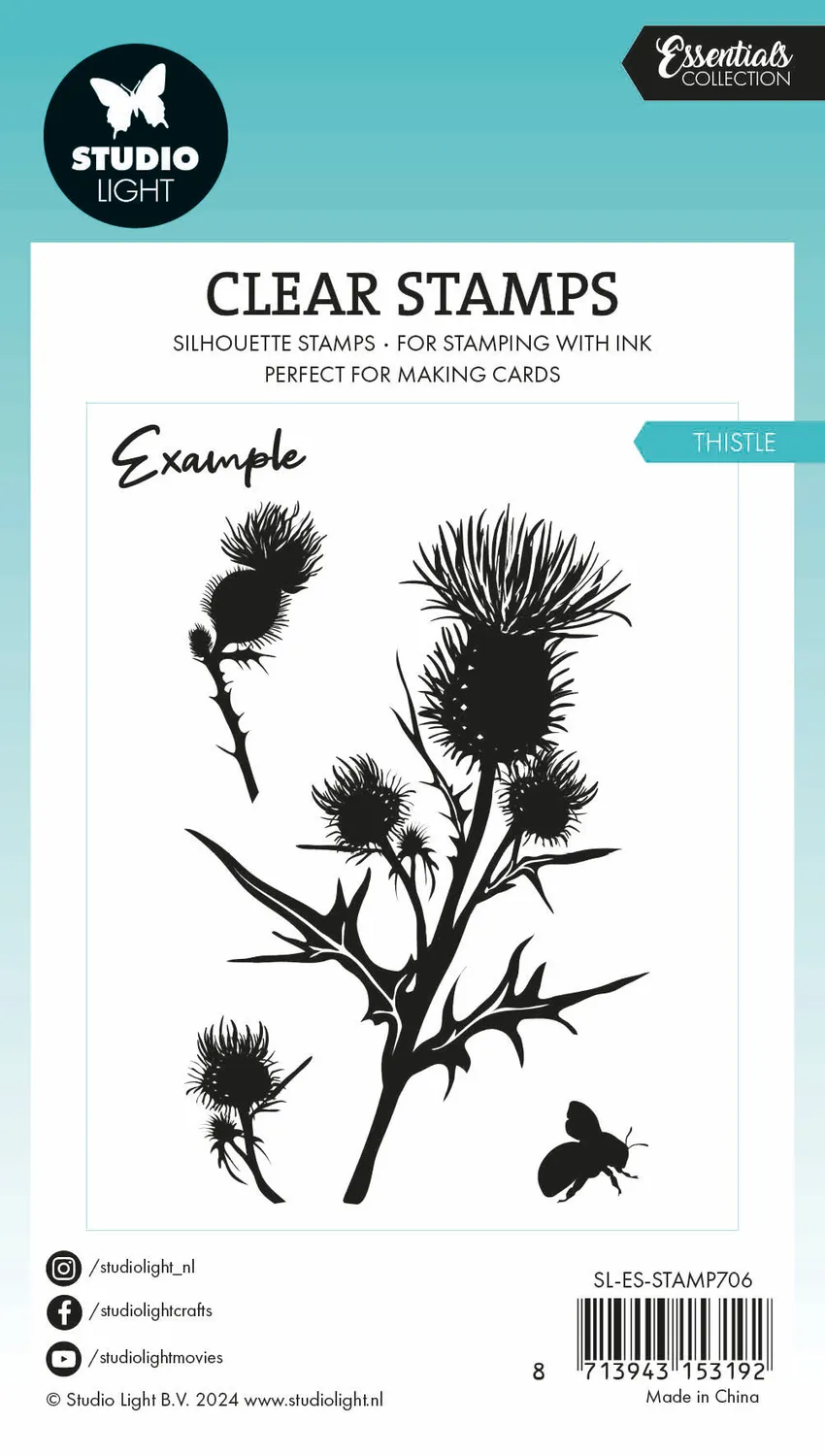 StudioLight Essentials Clear Stempel Thistle Distel Blumen