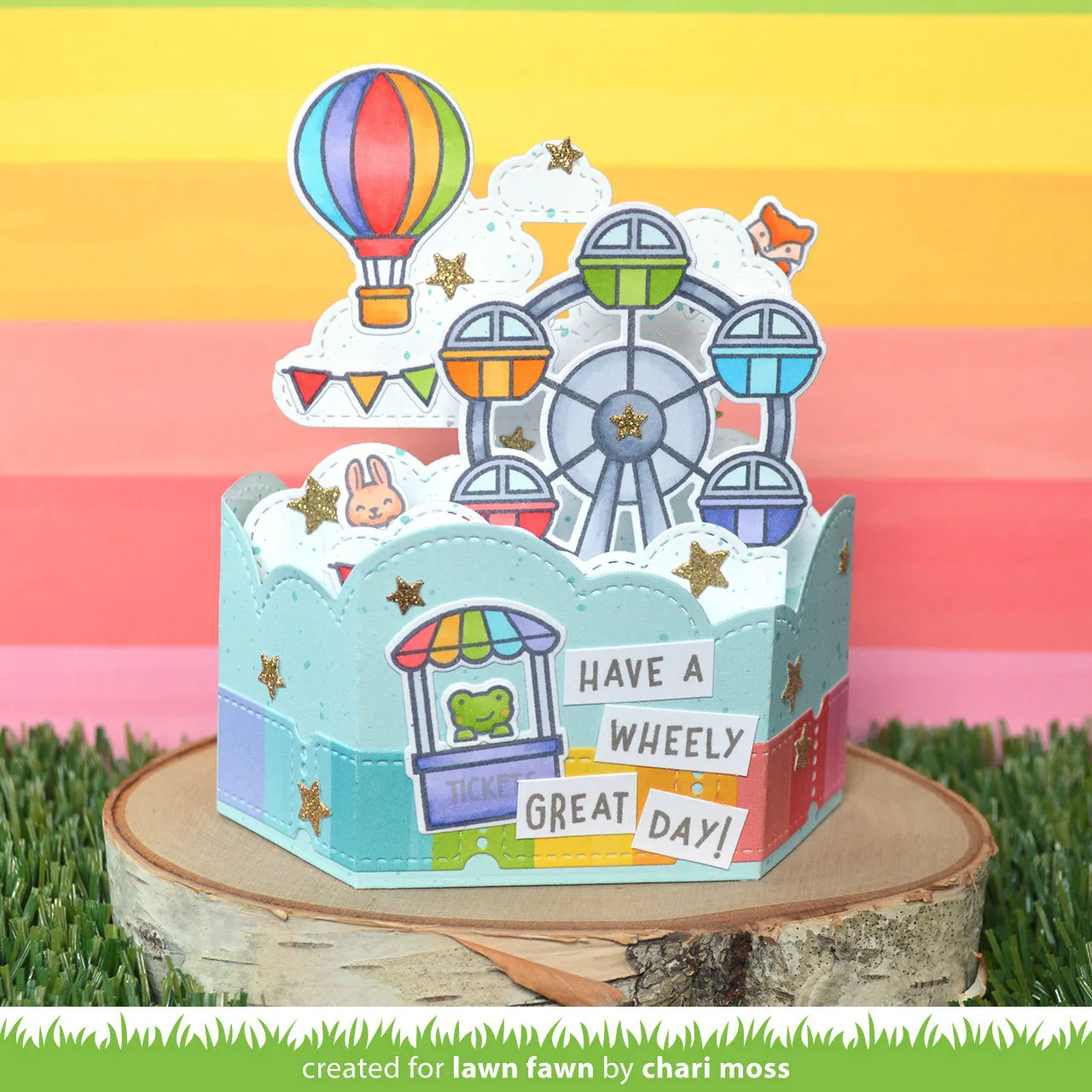 Lawn Fawn Platform Pop-Up Cloud LF3092 Stanzschablonen Wolken